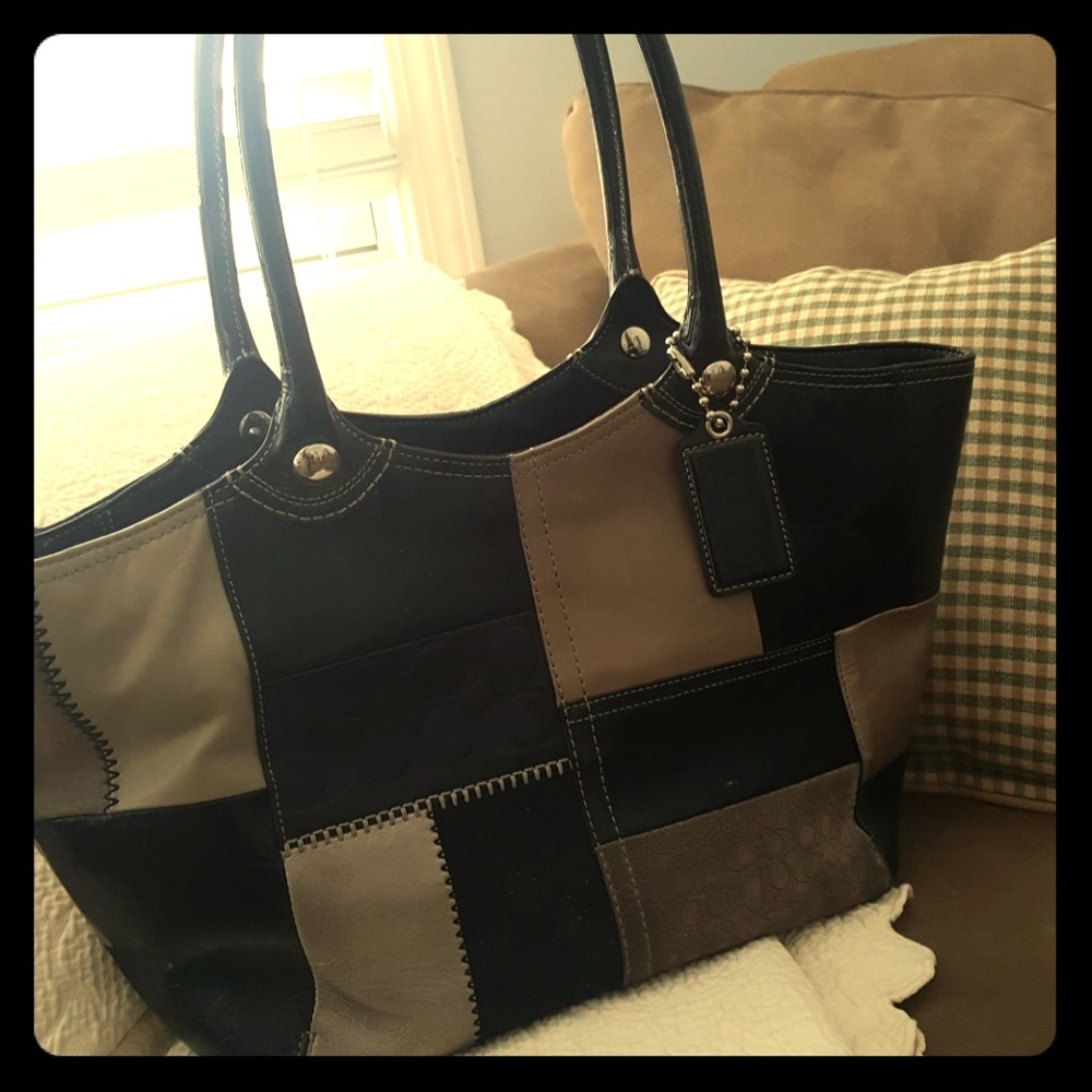 Genuine leather coach bag.